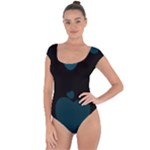 Teal Hearts Short Sleeve Leotard (Ladies)