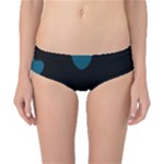 Teal Hearts Classic Bikini Bottoms