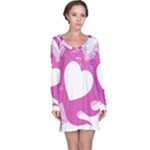 Hot Pink Love Long Sleeve Nightdress