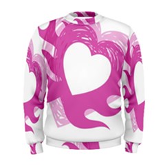 Hot Pink Love Men s Sweatshirt