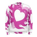 Hot Pink Love Men s Sweatshirt View1