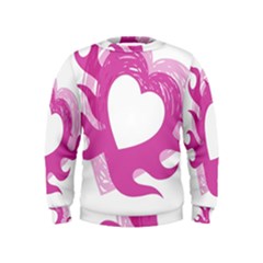 Hot Pink Love Kids  Sweatshirt by TRENDYcouture