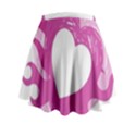 Hot Pink Love Mini Flare Skirt View2