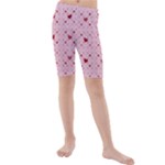 Heart Squares Kid s Mid Length Swim Shorts