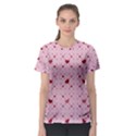 Heart Squares Women s Sport Mesh Tee View1