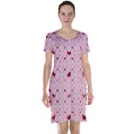 Heart Squares Short Sleeve Nightdress