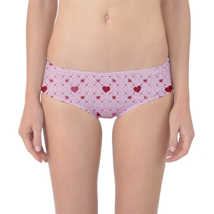 Heart Squares Classic Bikini Bottoms