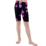 Pink Hearts Kid s Mid Length Swim Shorts