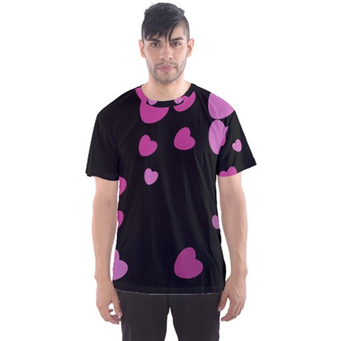 Pink Hearts Men s Sport Mesh Tee by TRENDYcouture