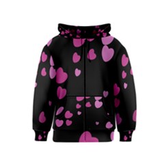 Pink Hearts Kids  Zipper Hoodie by TRENDYcouture