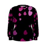 Pink Hearts Women s Sweatshirt