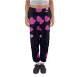 Pink Hearts Women s Jogger Sweatpants