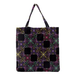 Ornate Boho Patchwork Grocery Tote Bag