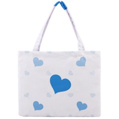 Blue Hearts Mini Tote Bag
