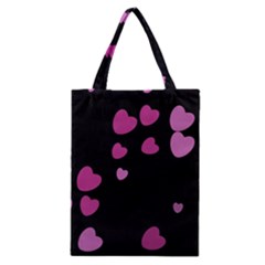Pink Hearts Classic Tote Bag by TRENDYcouture