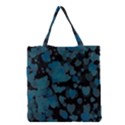 Turquoise Hearts Grocery Tote Bag View1