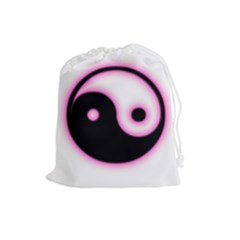 Yin Yang Glow Drawstring Pouches (large)  by TRENDYcouture