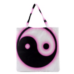 Yin Yang Glow Grocery Tote Bag by TRENDYcouture