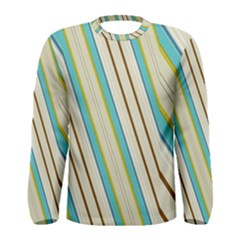 Bent Stripes                                               Men Long Sleeve T-shirt by LalyLauraFLM