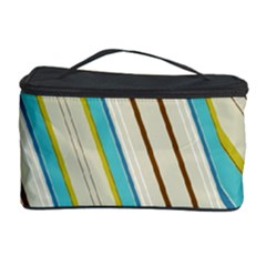 Bent Stripes                                               Cosmetic Storage Case by LalyLauraFLM