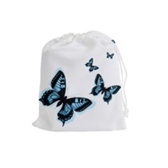 Butterflies Drawstring Pouches (large)  by TRENDYcouture