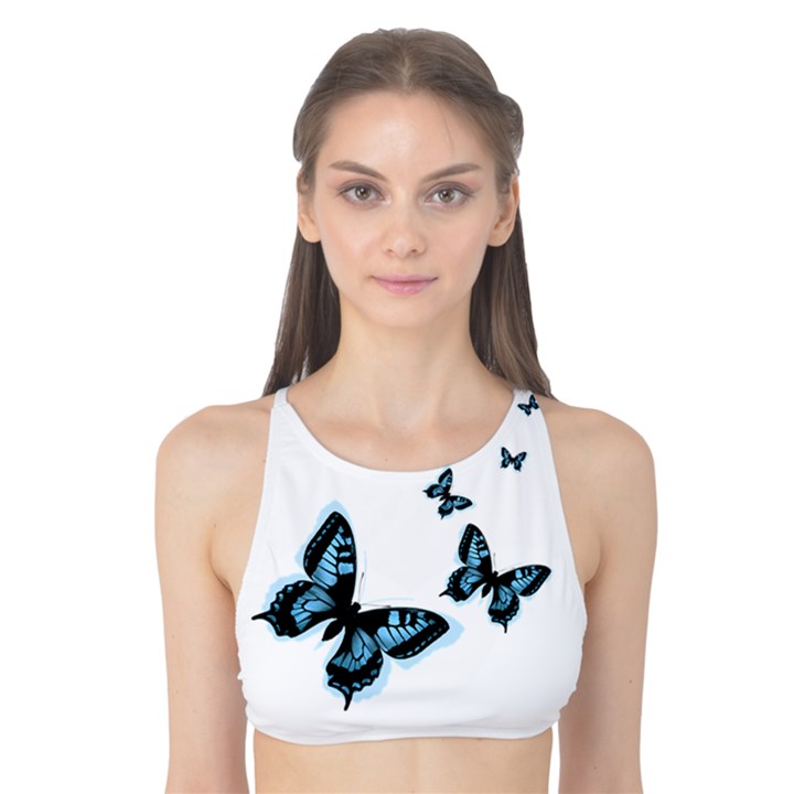 Butterflies Tank Bikini Top