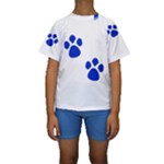 Blue Paws Kid s Short Sleeve Swimwear