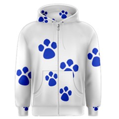 Blue Paws Men s Zipper Hoodie by TRENDYcouture