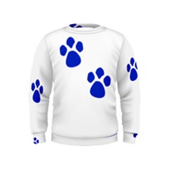 Blue Paws Kids  Sweatshirt by TRENDYcouture