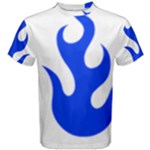 Blue Flames Men s Cotton Tee