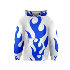 Blue Flames Kids  Pullover Hoodie by TRENDYcouture