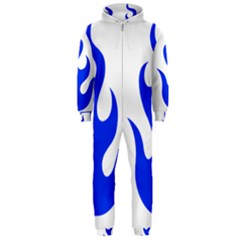 Blue Flames Hooded Jumpsuit (Men) 