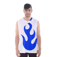 Blue Flames Men s Basketball Tank Top by TRENDYcouture