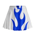 Blue Flames Mini Flare Skirt View1