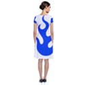 Blue Flames Wrap Dress View2