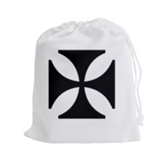 Cross Drawstring Pouches (xxl) by TRENDYcouture