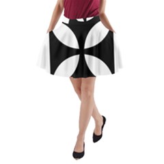 Cross A-line Pocket Skirt by TRENDYcouture