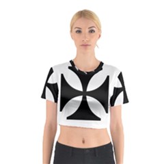 Cross Cotton Crop Top by TRENDYcouture