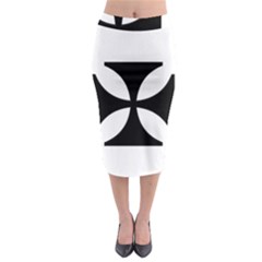 Cross Midi Pencil Skirt by TRENDYcouture