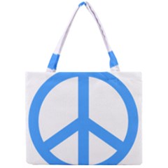 Blue Peace Mini Tote Bag by TRENDYcouture