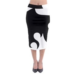 Flames Midi Pencil Skirt by TRENDYcouture