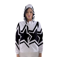 Double Star Hooded Wind Breaker (women) by TRENDYcouture