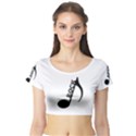 Rock Short Sleeve Crop Top (Tight Fit) View1