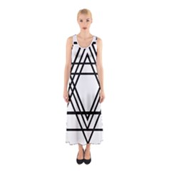 Triangles Sleeveless Maxi Dress by TRENDYcouture
