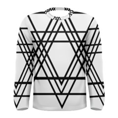 Triangles Men s Long Sleeve Tee by TRENDYcouture