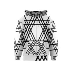 Triangles Kids  Zipper Hoodie by TRENDYcouture