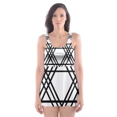Triangles Skater Dress Swimsuit by TRENDYcouture
