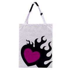 Heartflame Classic Tote Bag by TRENDYcouture