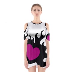 Heartflame Cutout Shoulder Dress by TRENDYcouture