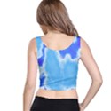 Powder Blue And Indigo Sky Pillow Crop Top View3